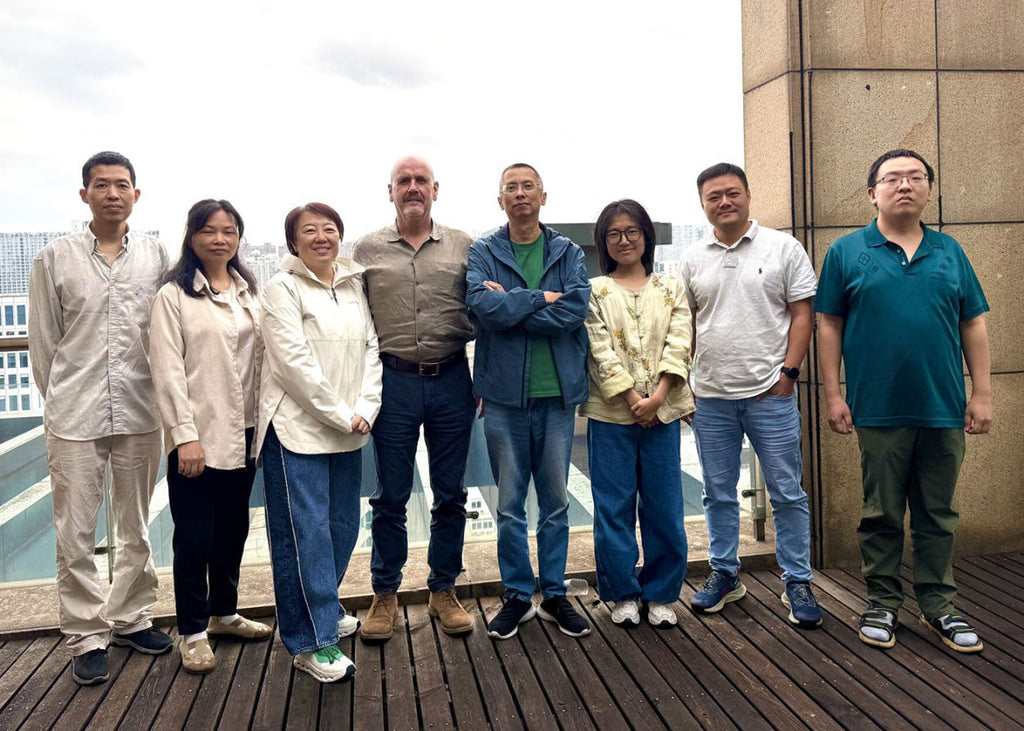 MD Designate, Ciaran Mitchell (4th from left) pictured with the Focus SB China team