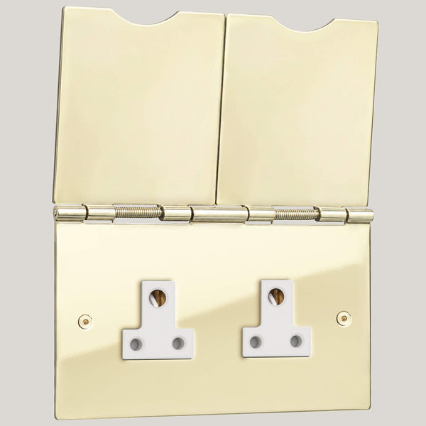 White Inserts/2G White/Polished Brass Unlacquered