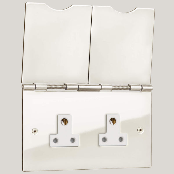 White Inserts/2G White/Polished Nickel