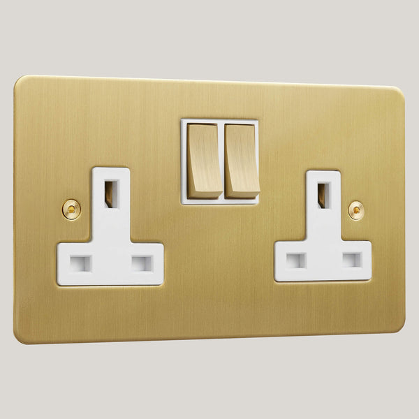 White Inserts/2G White/Ambassador Classic 2G White/Satin Brass