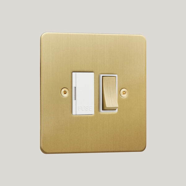 White Inserts/Ambassador Classic White/Satin Brass