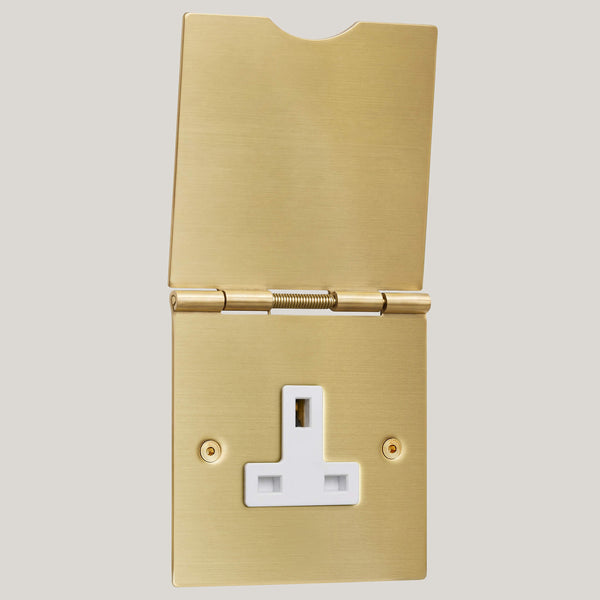 White Inserts/1G White/Satin Brass