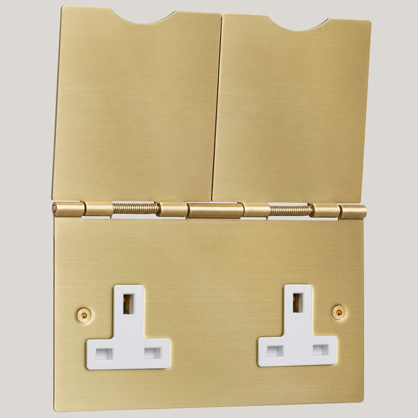 White Inserts/2G White/Satin Brass