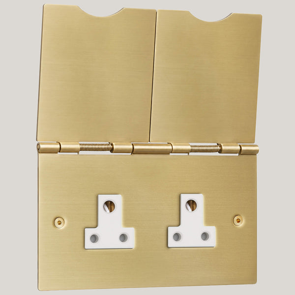 White Inserts/2G White/Satin Brass