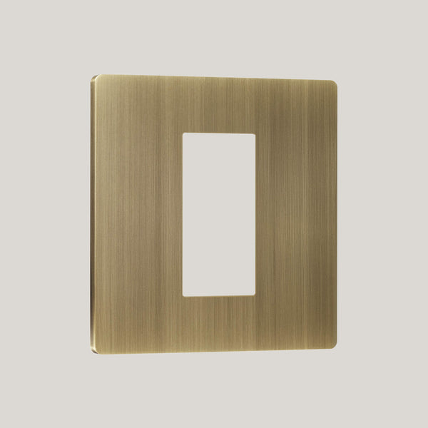1G/Lutron Signature Square 1G/Aged Brass