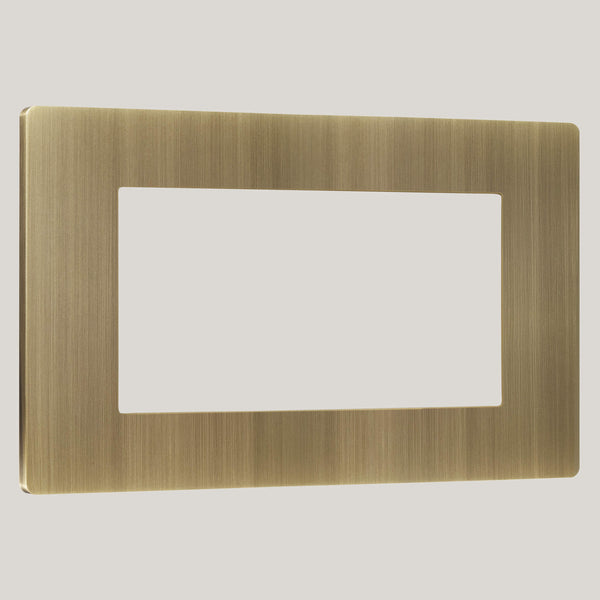 4G/Lutron Signature Square 4G/Aged Brass