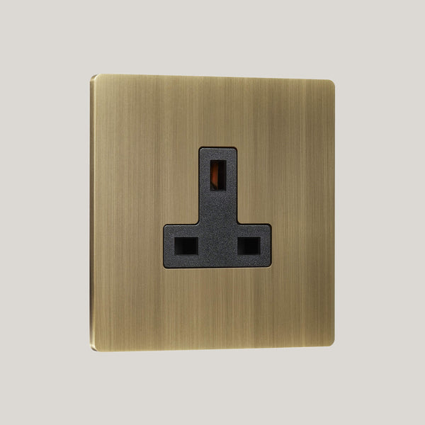 Black Inserts/1G Black/Lutron Signature Square 1G Black/Aged Brass