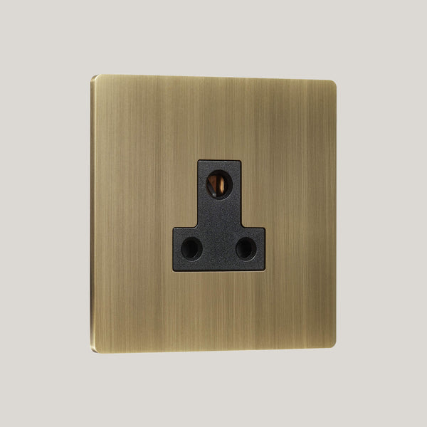 BLACK INSERTS/1G Black/Lutron Signature Square 1G Black/Aged Brass