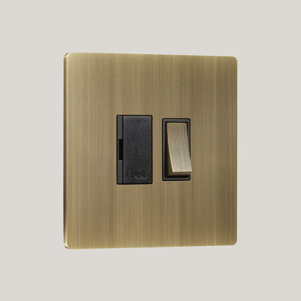 Black Inserts/Lutron Signature Square Black/Aged Brass