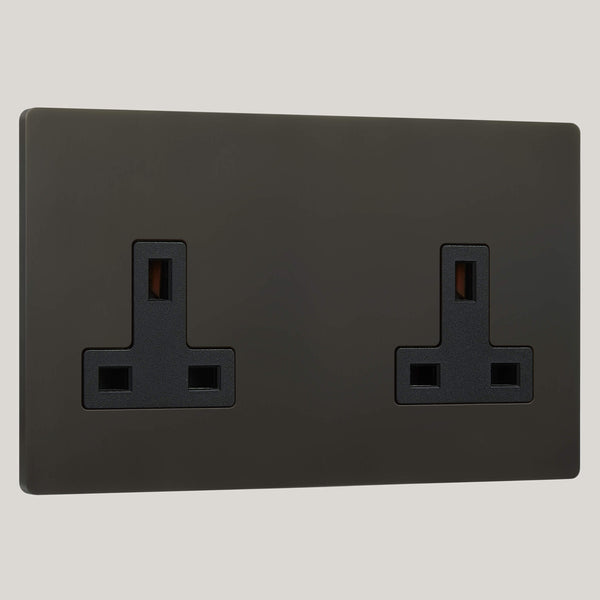 Black Inserts/2G Black/Lutron Signature Square 2G Black/Aged Bronze