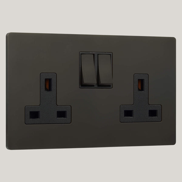 Black Inserts/2G Black/Lutron Signature Square 2G Black/Aged Bronze