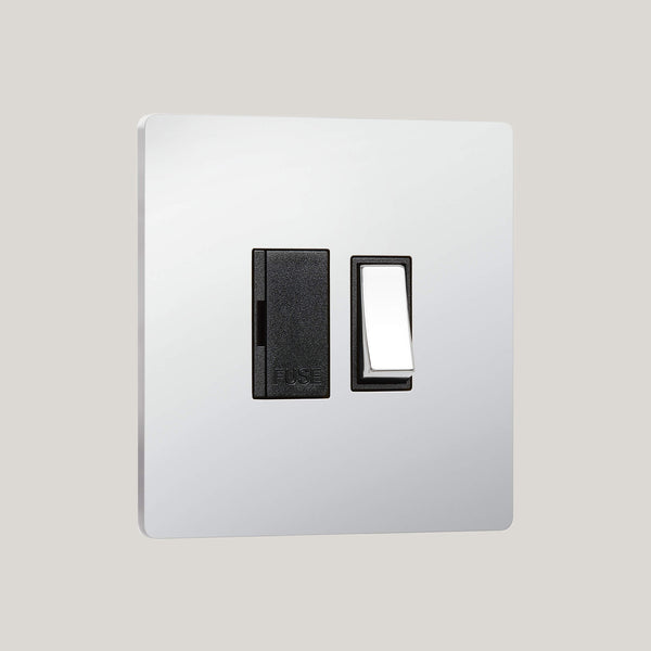 Black Inserts/Lutron Signature Square Black/Bright Chrome