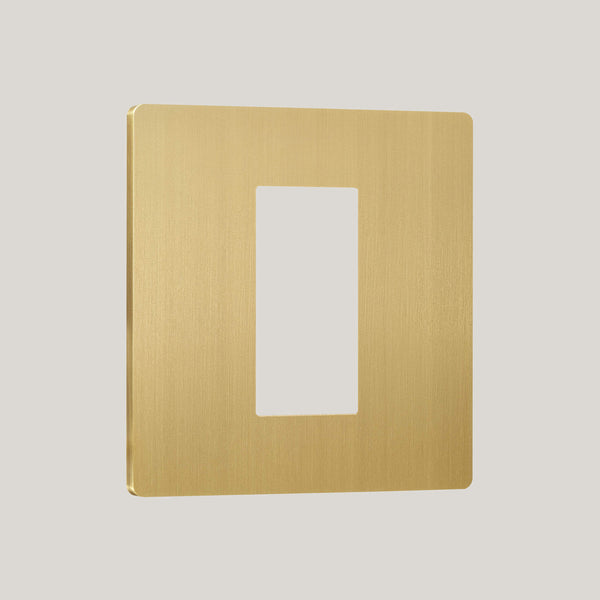 1G/Lutron Signature Square 1G/Brushed Brass