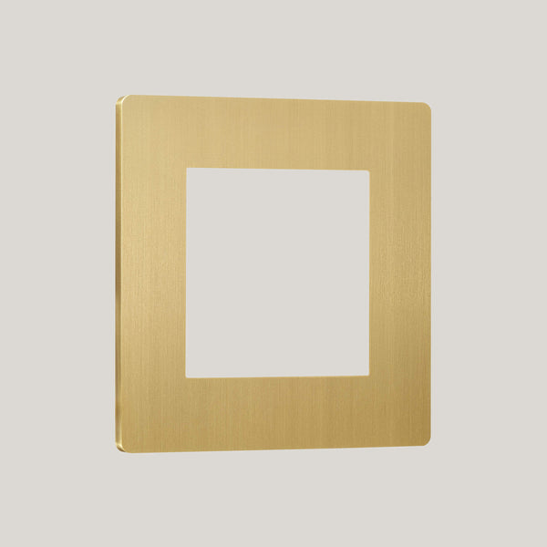 2G/Lutron Signature Square 2G/Brushed Brass