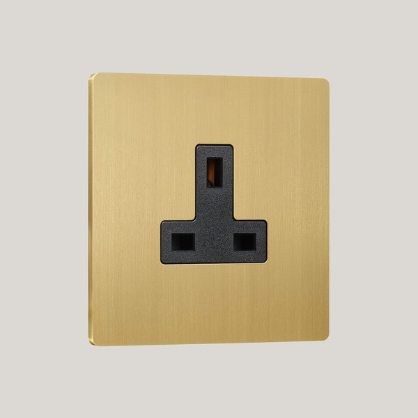 Black Inserts/1G Black/Lutron Signature Square 1G Black/Brushed Brass