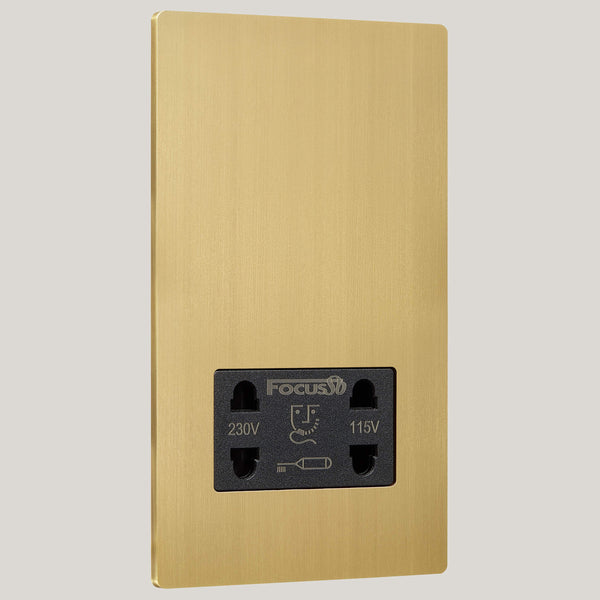 Black Inserts/1G Black/Lutron Signature Square 1G Black/Brushed Brass