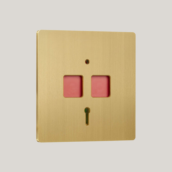 Lutron Signature Square/Brushed Brass