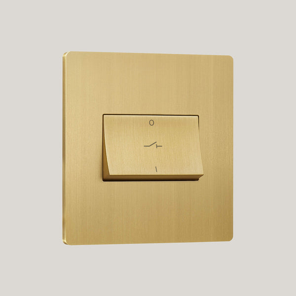 Black Inserts/Lutron Signature Square/Brushed Brass
