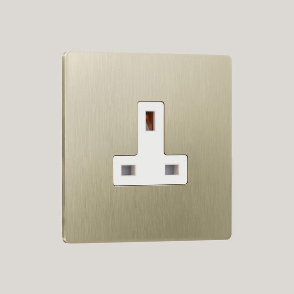 White Inserts/1G White/Lutron Signature Square 1G White/Champagne