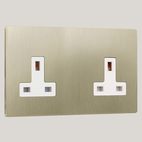 White Inserts/2G White/Lutron Signature Square 2G White/Champagne