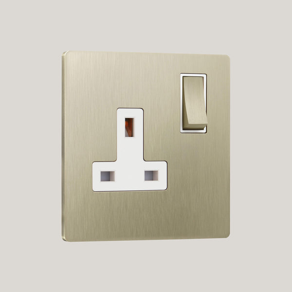 White Inserts/1G White/Lutron Signature Square 1G White/Champagne