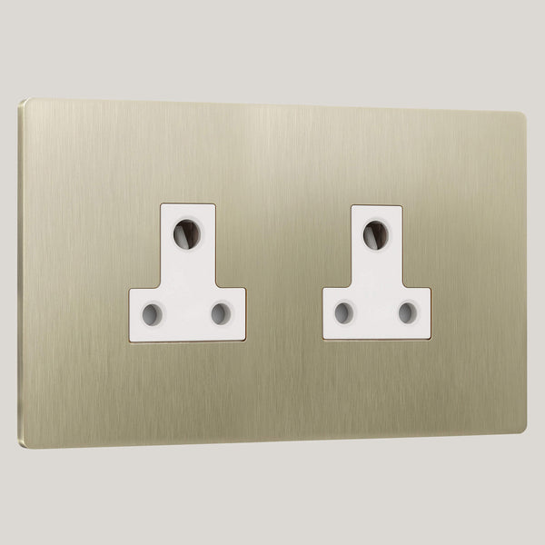 WHITE INSERTS/2G White/Lutron Signature Square 2G White/Champagne