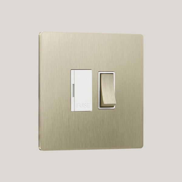 White Inserts/Lutron Signature Square White/Champagne