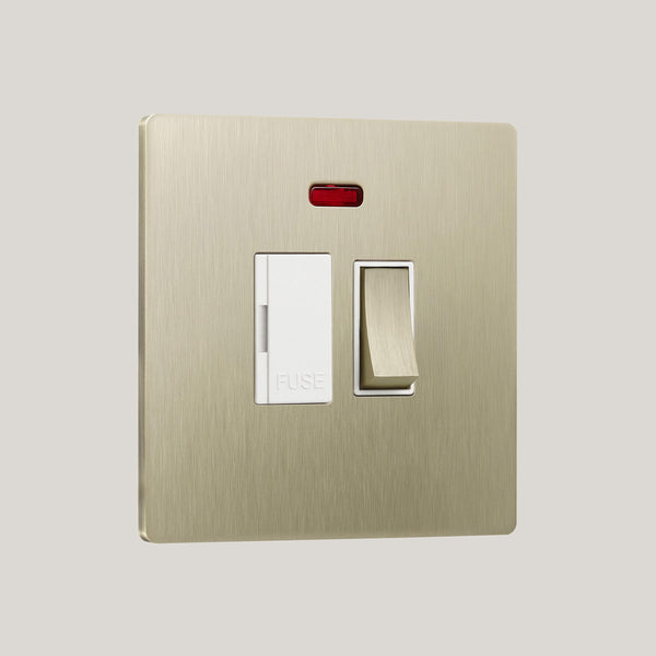 White Inserts/Lutron Signature Square White/Champagne