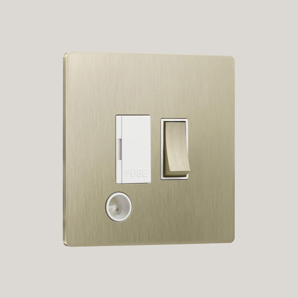 White Inserts/Lutron Signature Square White/Champagne