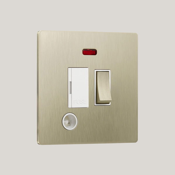 White Inserts/Lutron Signature Square White/Champagne