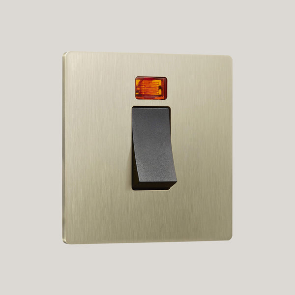 Black Inserts/Black Led/1G Led Black/Lutron Signature Square 1G-Led Black/Champagne