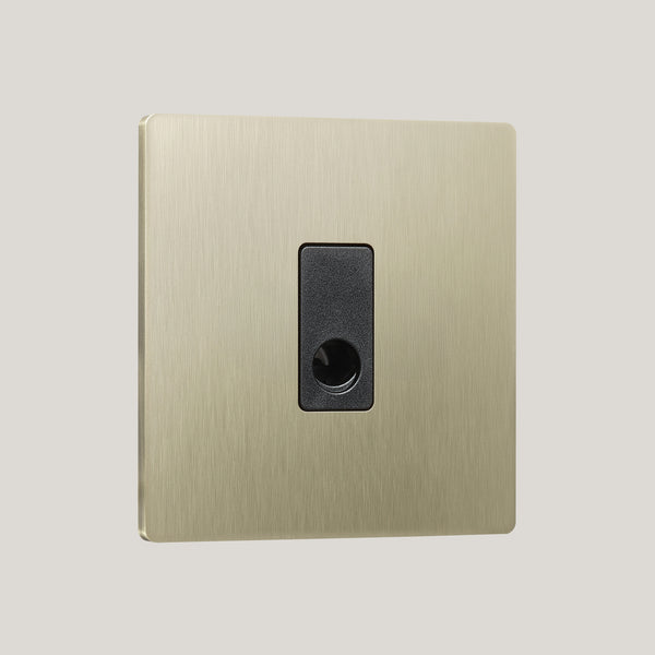 Black Inserts/Lutron Signature Square Black/Champagne