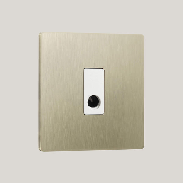 White Inserts/Lutron Signature Square White/Champagne