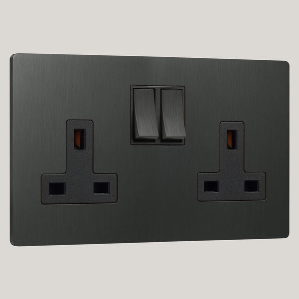 Black Inserts/2G Black/Lutron Signature Square 2G Black/Graphite
