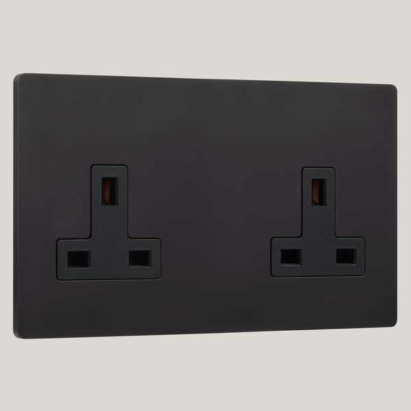 Black Inserts/2G Black/Lutron Signature Square 2G Black/Matt Black