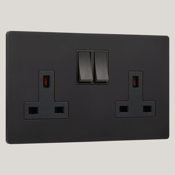 Black Inserts/2G Black/Lutron Signature Square 2G Black/Matt Black