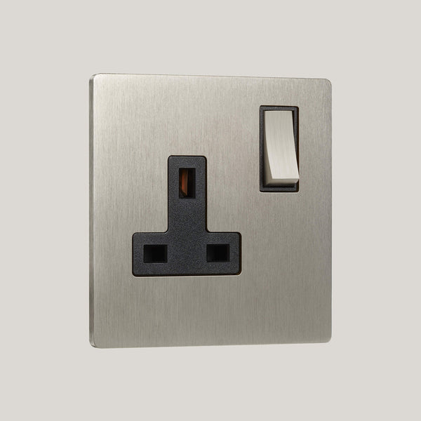 Black Inserts/1G Black/Lutron Signature Square 1G Black/Satin Nickel