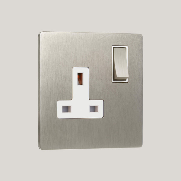 White Inserts/1G White/Lutron Signature Square 1G White/Satin Nickel