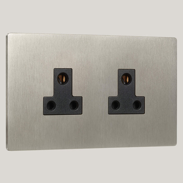 BLACK INSERTS/2G Black/Lutron Signature Square 2G Black/Satin Nickel