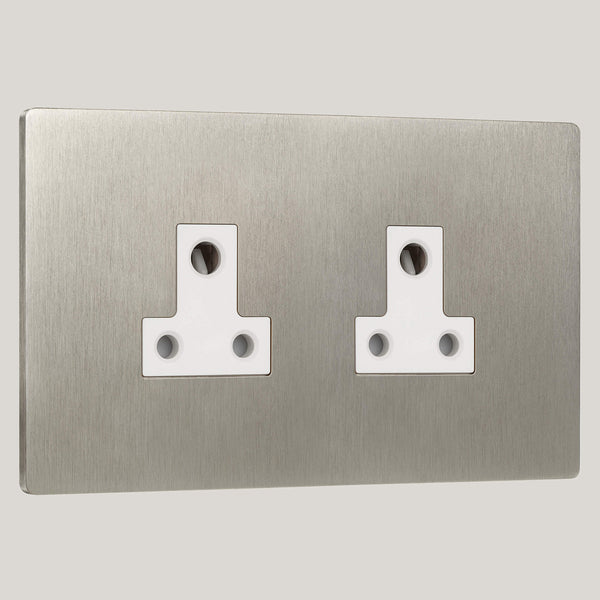 WHITE INSERTS/2G White/Lutron Signature Square 2G White/Satin Nickel