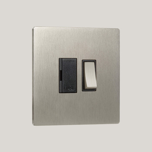 Black Inserts/Lutron Signature Square Black/Satin Nickel