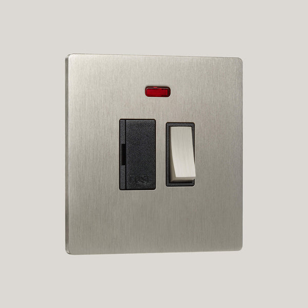 Black Inserts/Lutron Signature Square Black/Satin Nickel