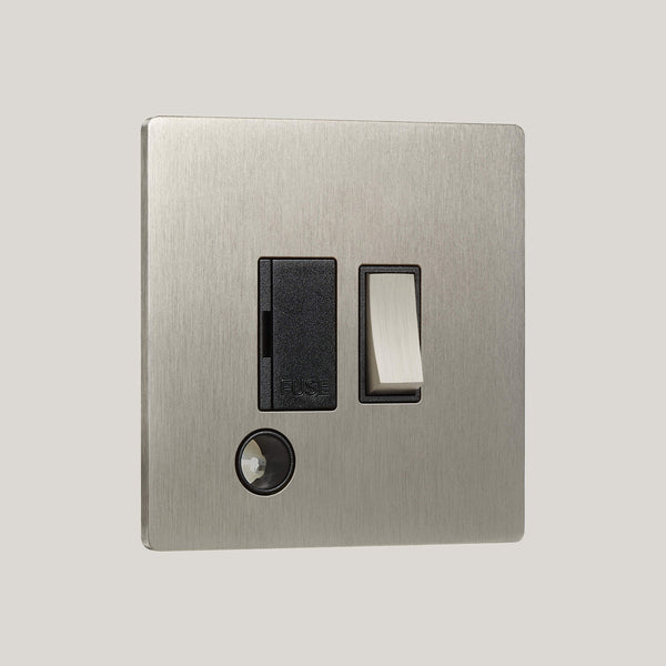 Black Inserts/Lutron Signature Square Black/Satin Nickel