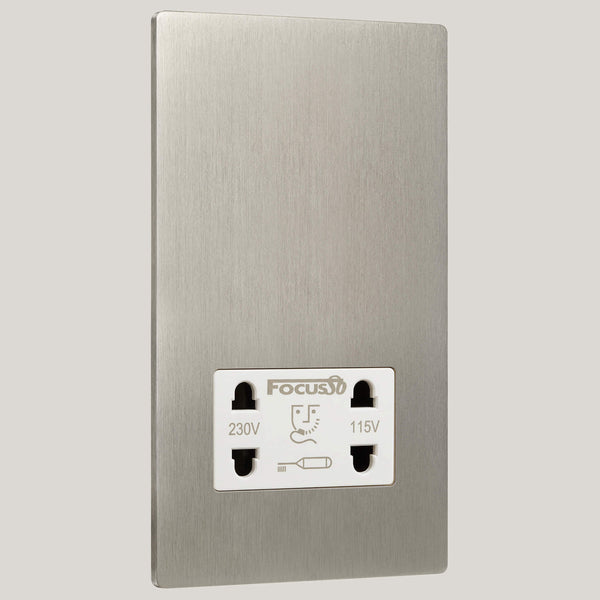 White Inserts/1G White/Lutron Signature Square 1G White/Satin Nickel