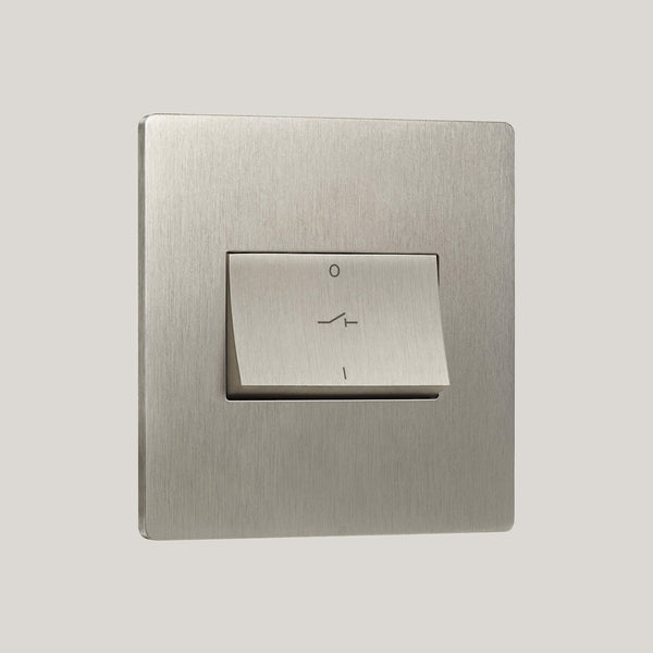Black Inserts/Lutron Signature Square/Satin Nickel