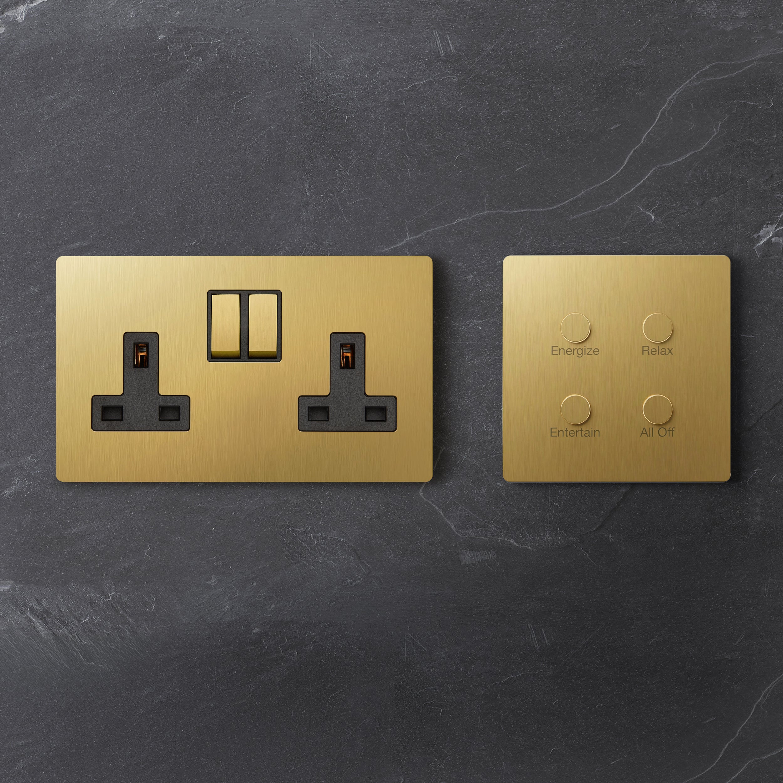 Lutron Brushed Brass