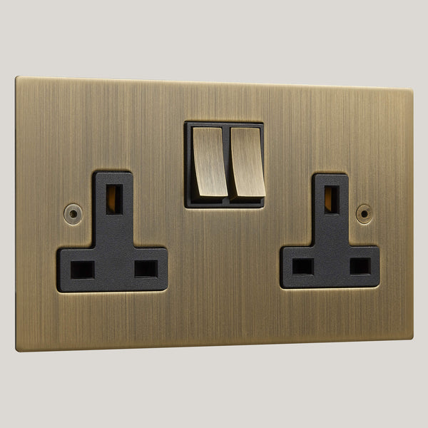 Black Inserts/2G Black/Ambassador Square 2G Black/Antique Brass