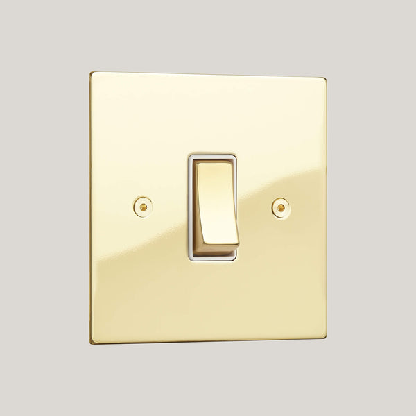 White Inserts/1G White/Ambassador Square 1G White/Polished Brass