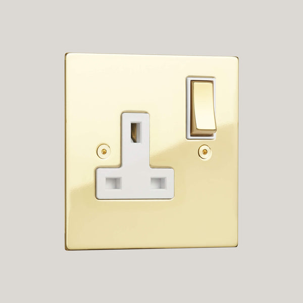 White Inserts/1G White/Ambassador Square 1G White/Polished Brass