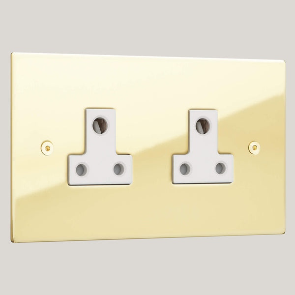 WHITE INSERTS/2G White/Ambassador Square 2G White/Polished Brass